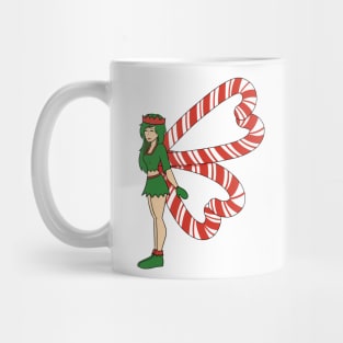 Candy Cane Fairy Elf Mug